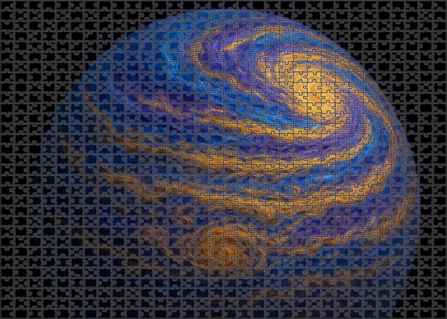 Iridescent Gas Giant Storms Puzzle Collection