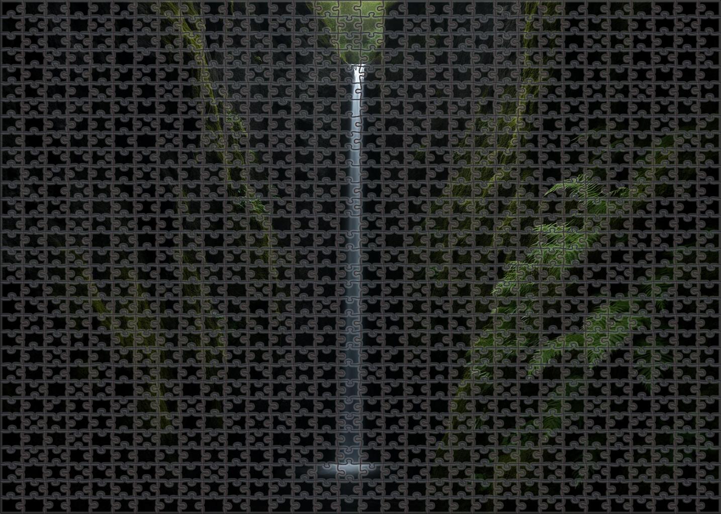 Silent Ebony Cascade Large Format Puzzle