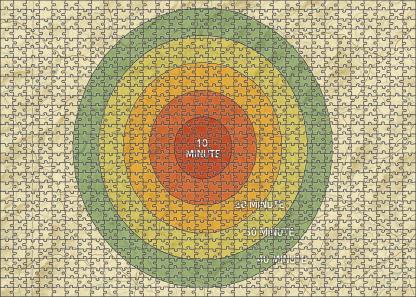 Elevation Isochrone Network Puzzle Collection