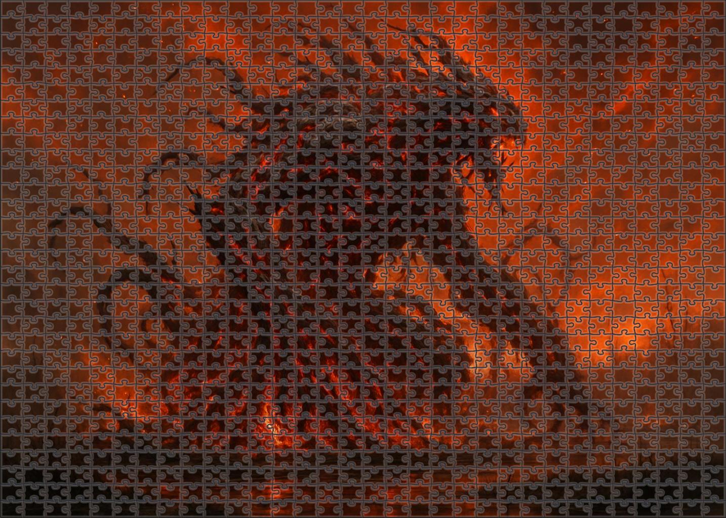 Emberroot Tanglebeast Infernal Guardian Of The Blazing Marsh Puzzle For Adults