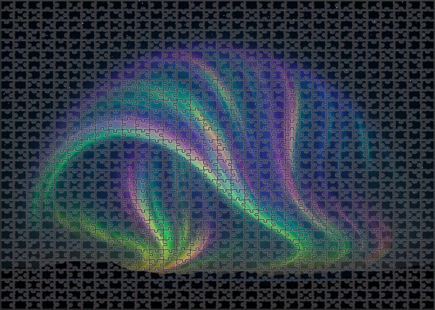 Polar Aurora Dome Unique Puzzle Design