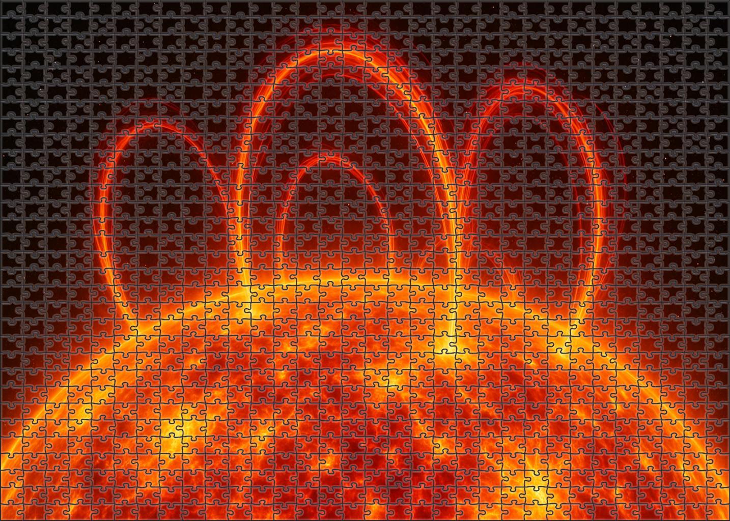 Solar Plasma Loop Easy Puzzles