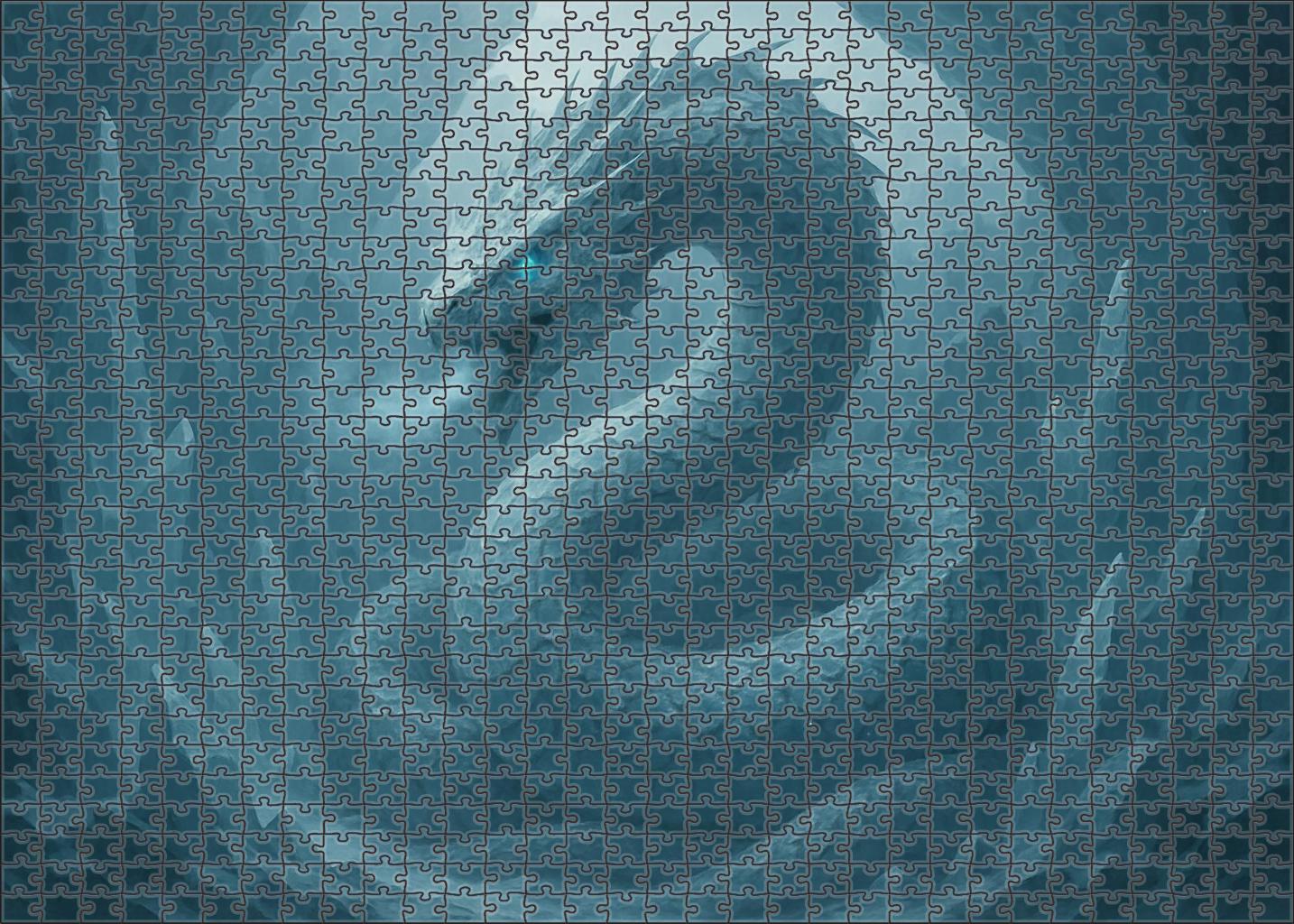 Glacier Maw Basilisk Frozen Terror Of The Shattered Ice Puzzle For Adults