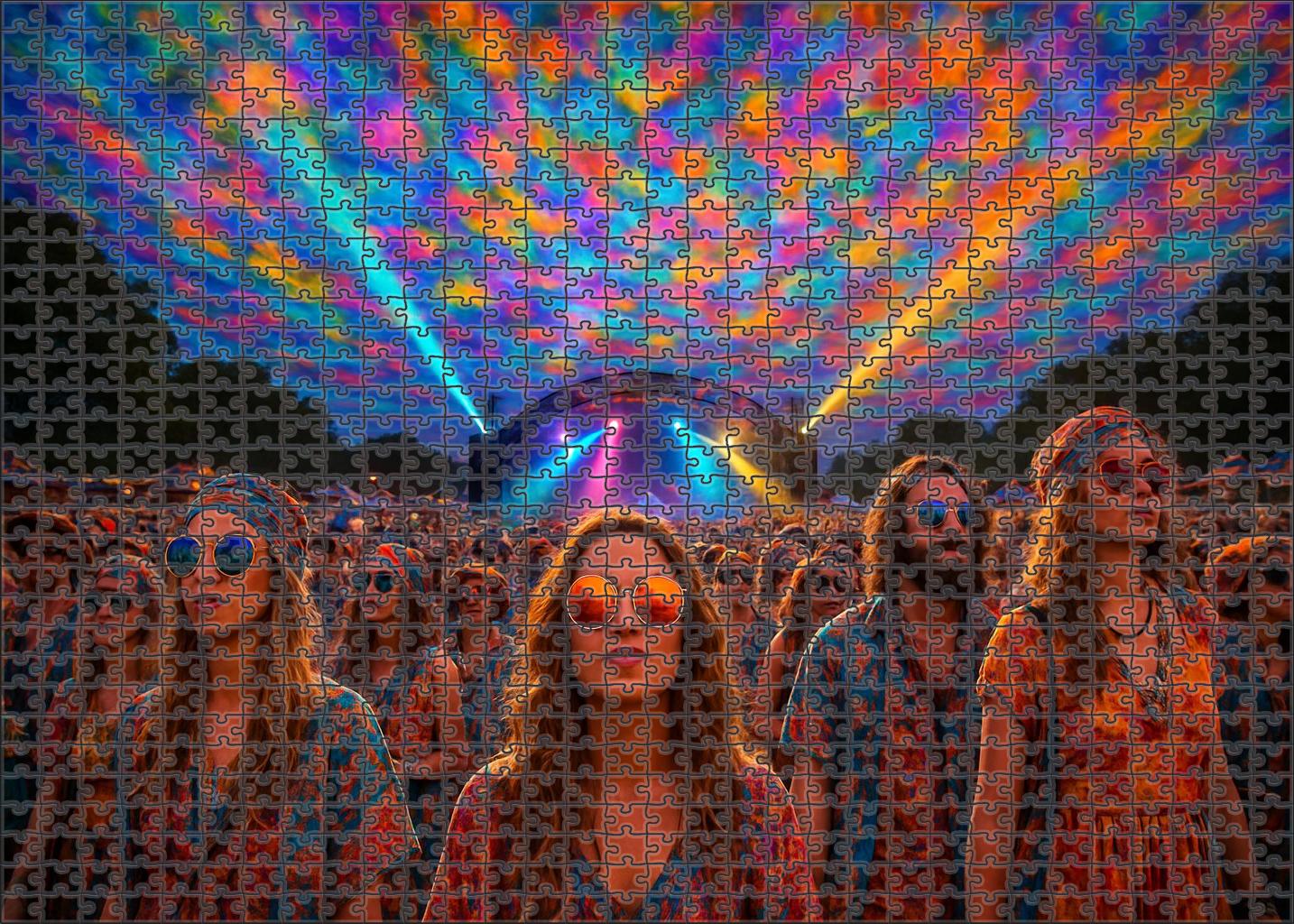 Psychedelic Rock Festival Challenging Puzzles
