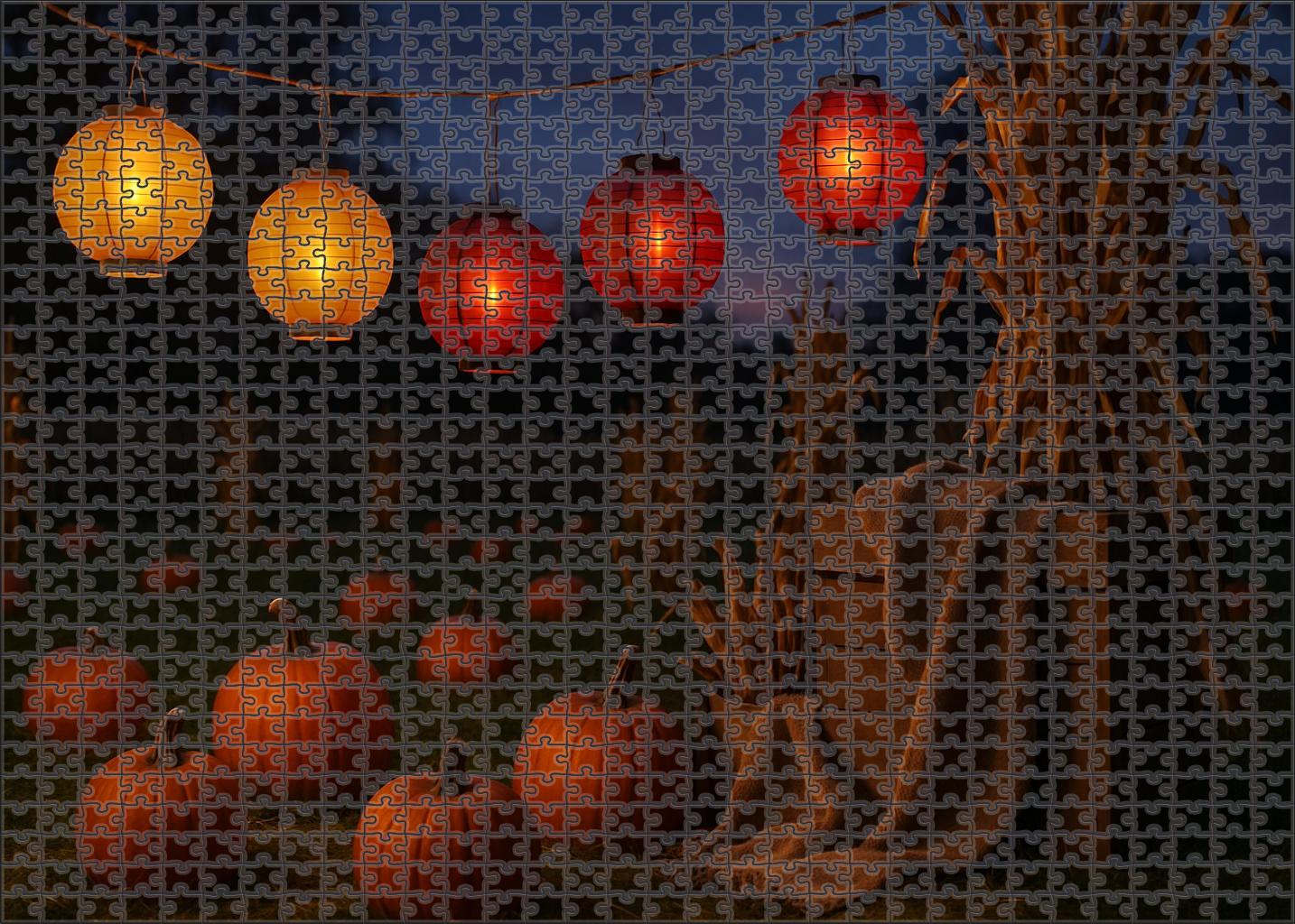 Evening Harvest Lanterns 300 Piece Puzzle