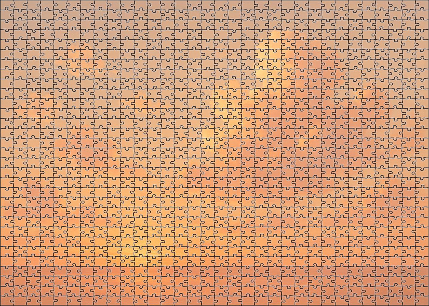 Rose Gold Horizon Bloom Mini Puzzle