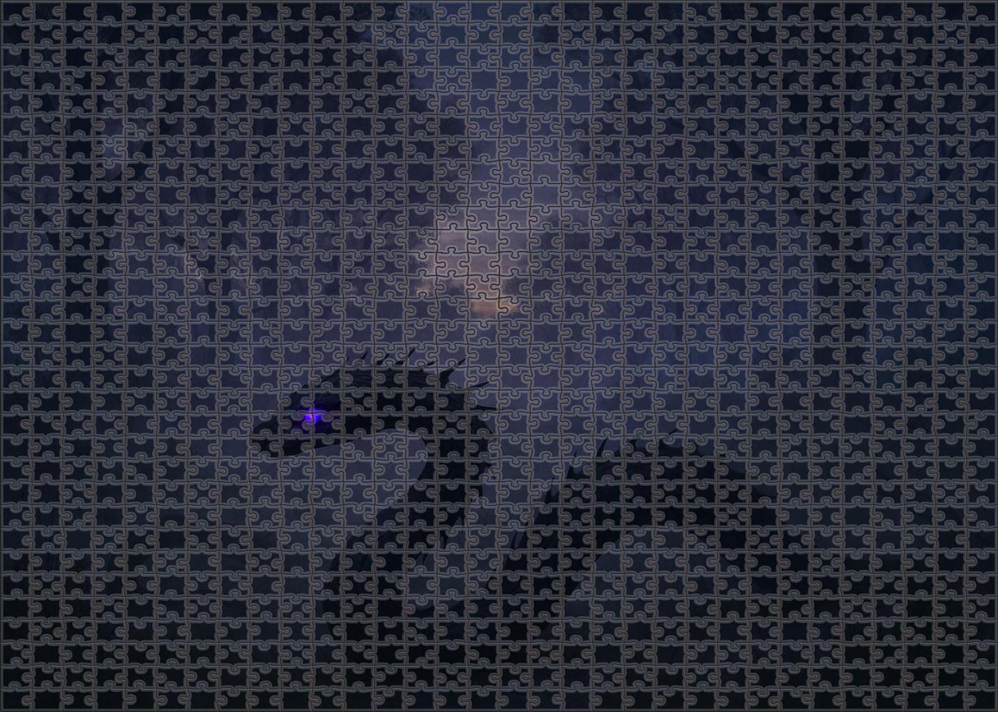 Eclipse Thornwyrm Twilight Serpent With Piercing Violet Eyes Premium Puzzle Pieces