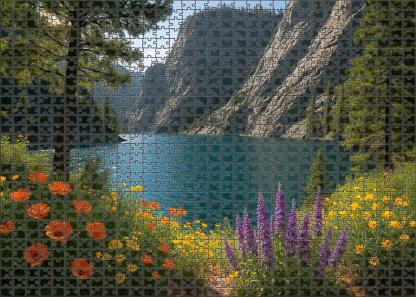 Cobalt Lake Sanctuary Puzzle For Kids