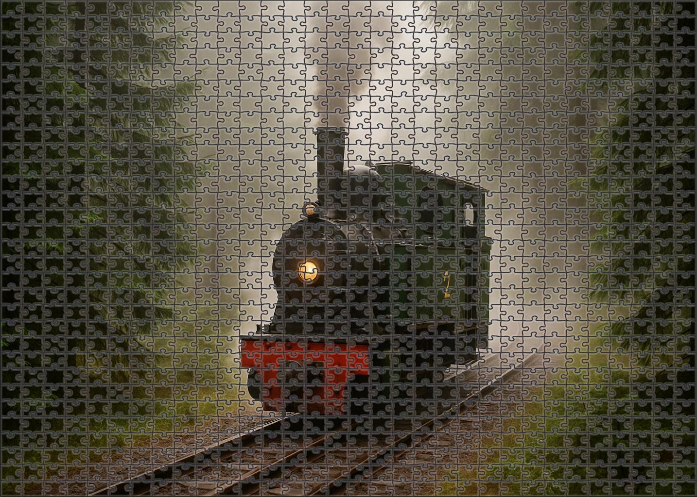 Rustic Timber Narrow Gauge Large Format Puzzle