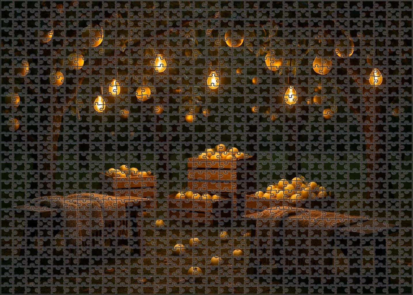Golden Orchard Evening Puzzle For Adults