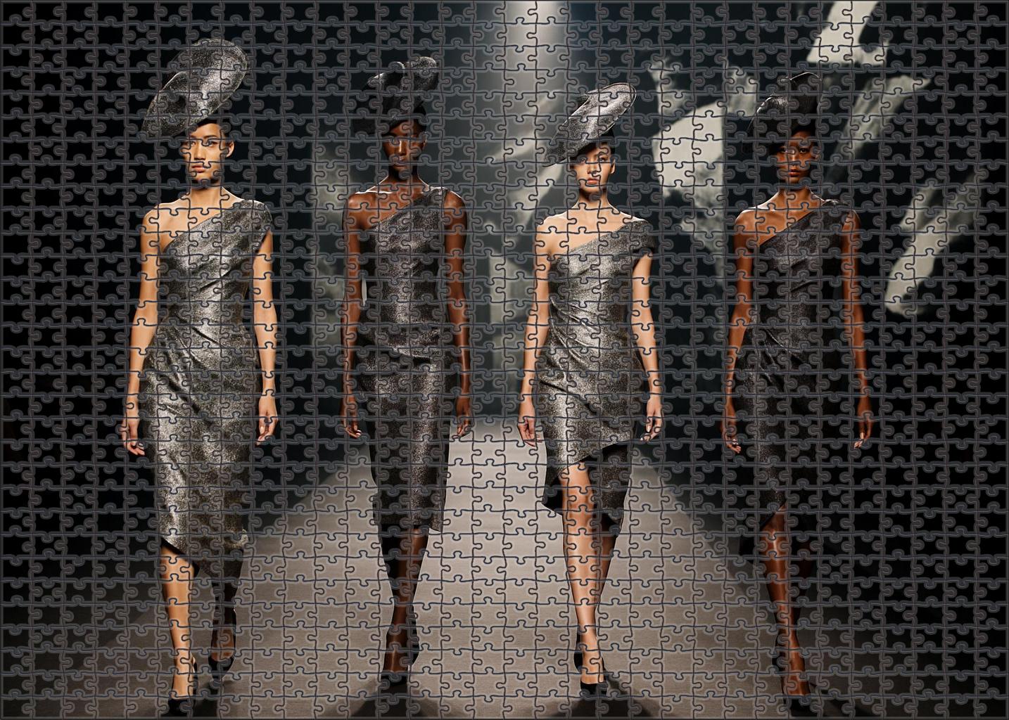 Avant-garde Fashion Showcase Experimental Silhouettes And Textures 50 Piece Puzzle