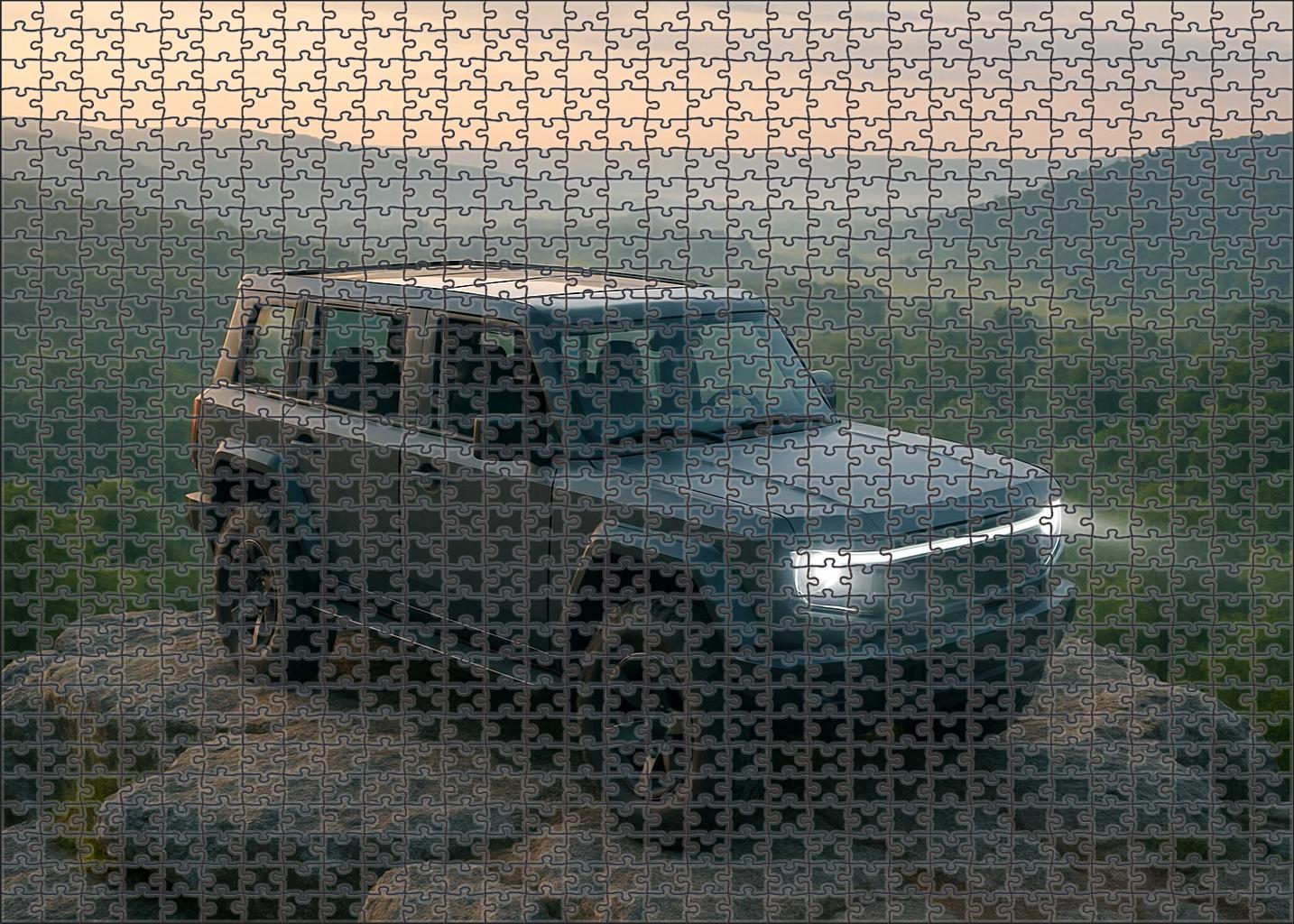 Vanguard Aegis Futuristic Hybrid Adventure Machine Custom Jigsaw Puzzle