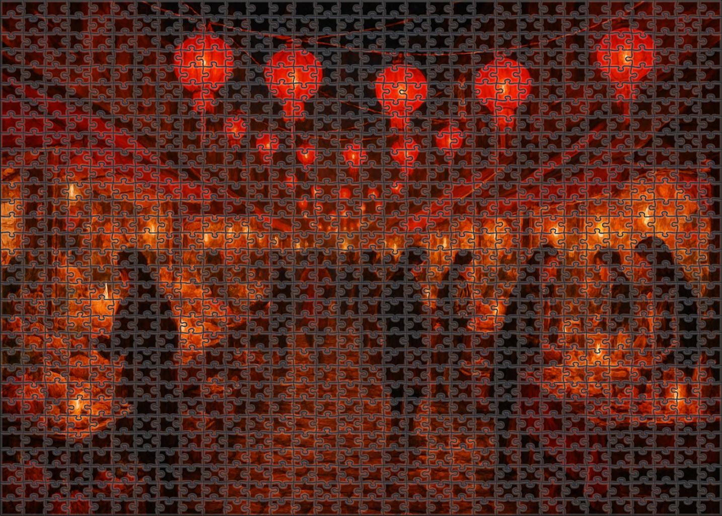 Crimson Evening Festival Puzzle Collection