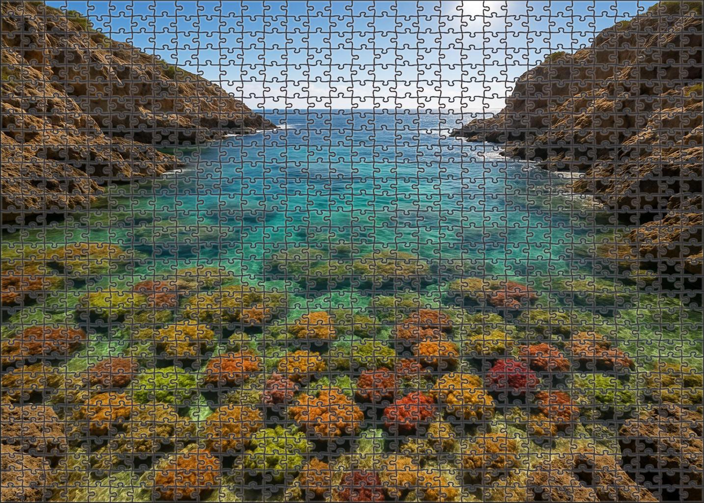 Secluded Coral Bay Unique Puzzle Design