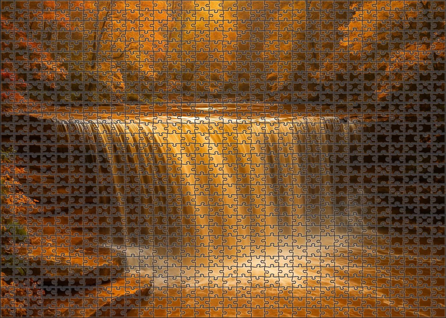 Amber Glow Fanfall 300 Piece Puzzle