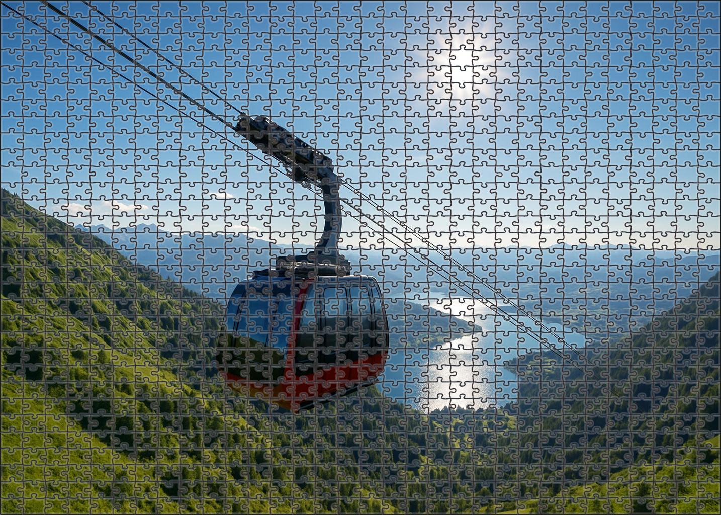 Solar-enhanced Cable Car 50 Piece Puzzle