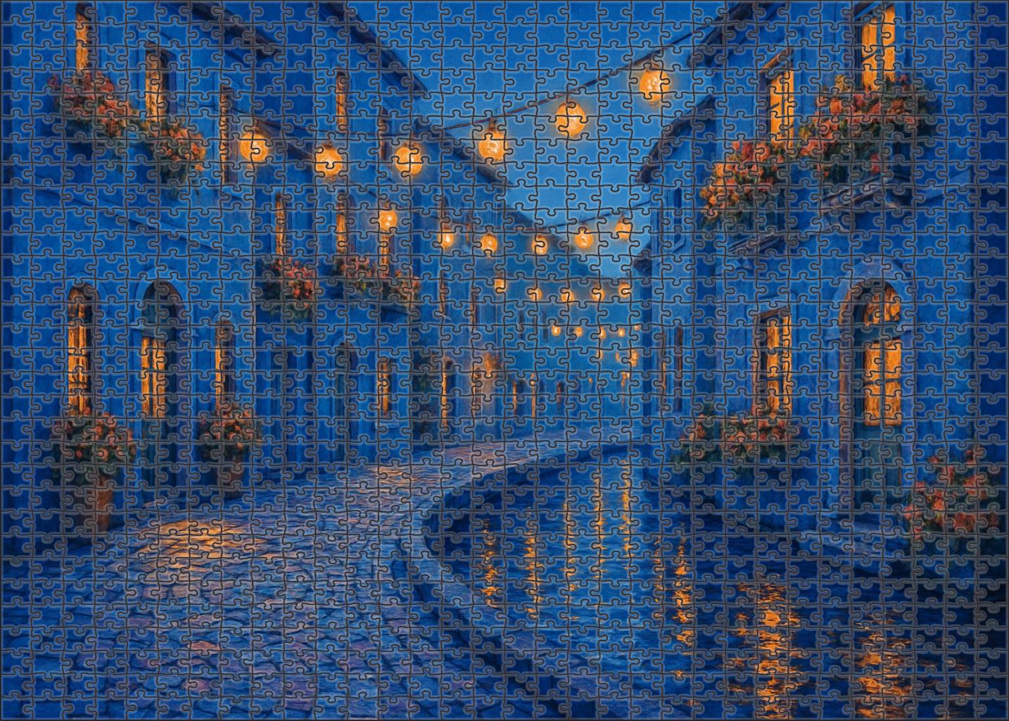 Azure Lantern Promenade 300 Piece Puzzle
