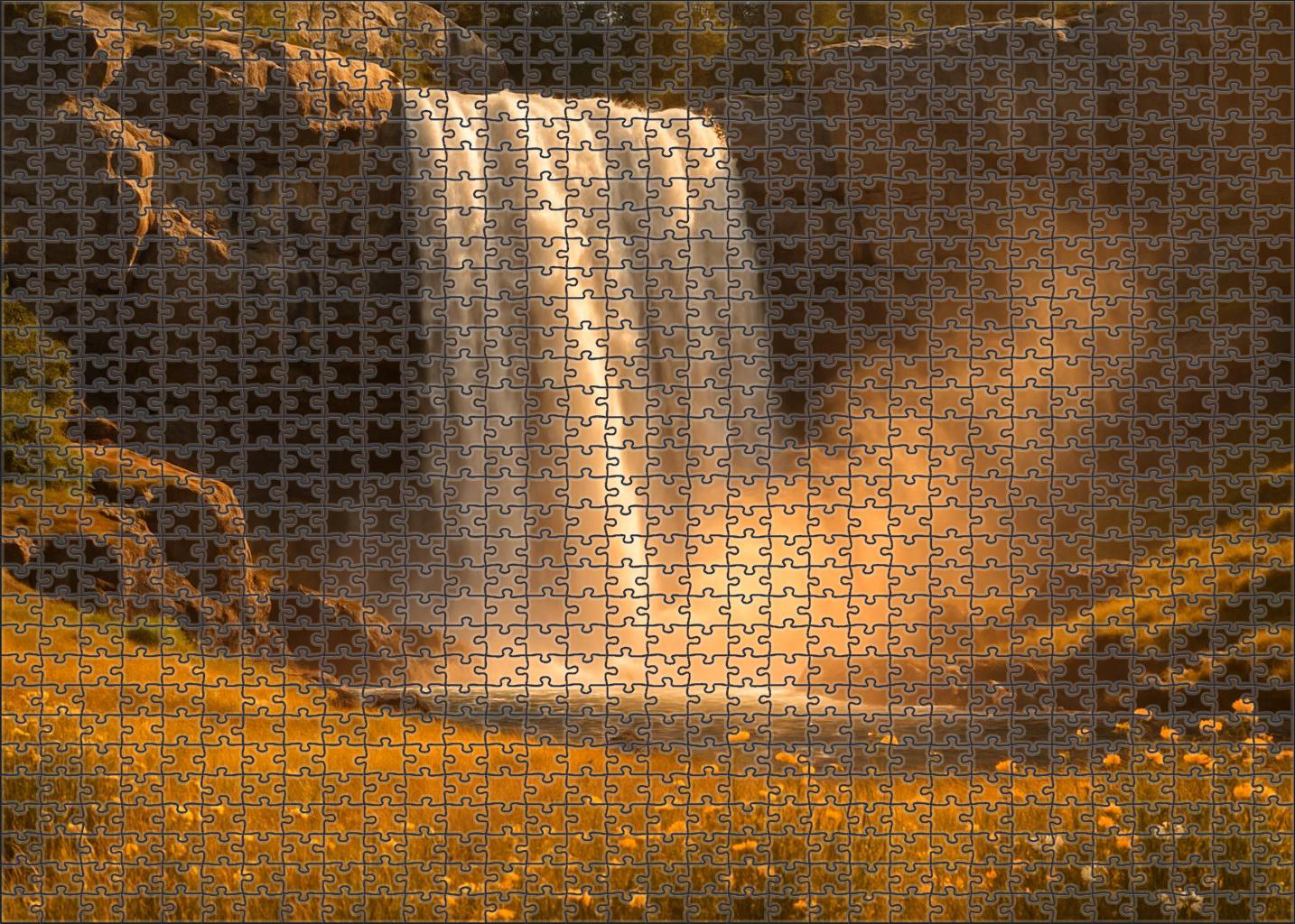 Golden Hour Block Falls Family Puzzles