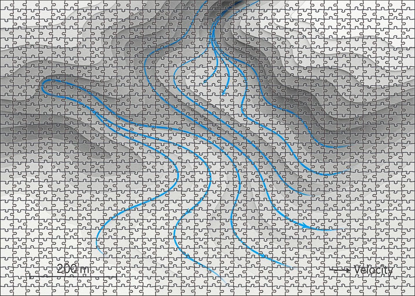 Glacial Flow Streamlines Mini Puzzle