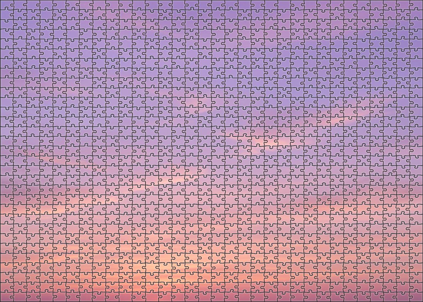 Dusky Lavender Cascade Mini Puzzle