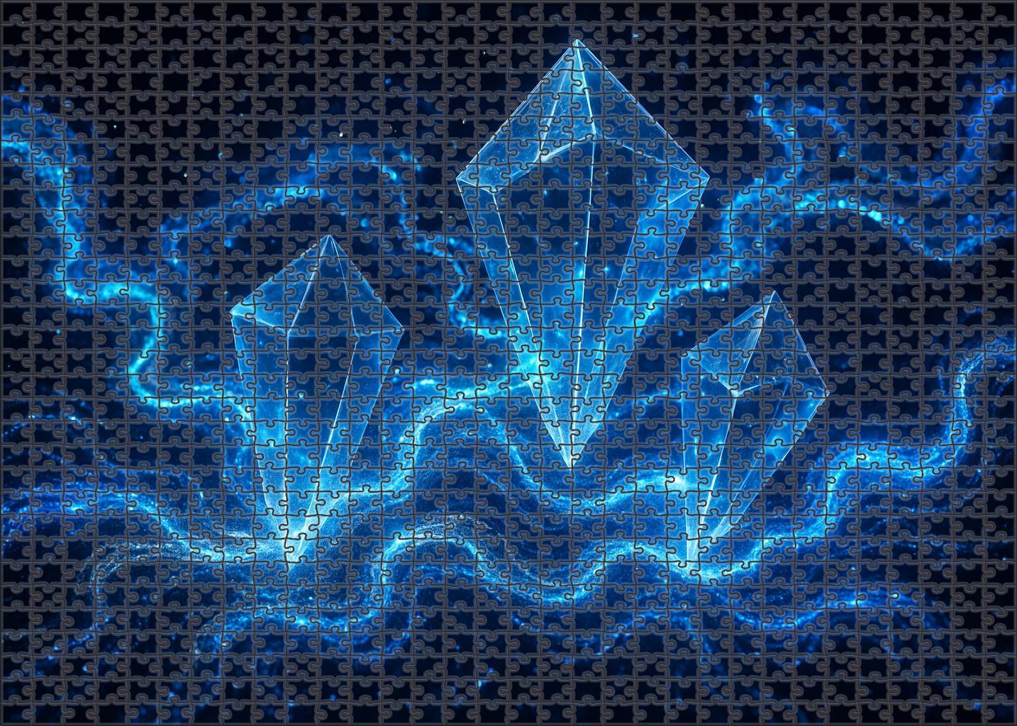 Pulse Of The Quantum Mirage 1000 Piece Puzzle