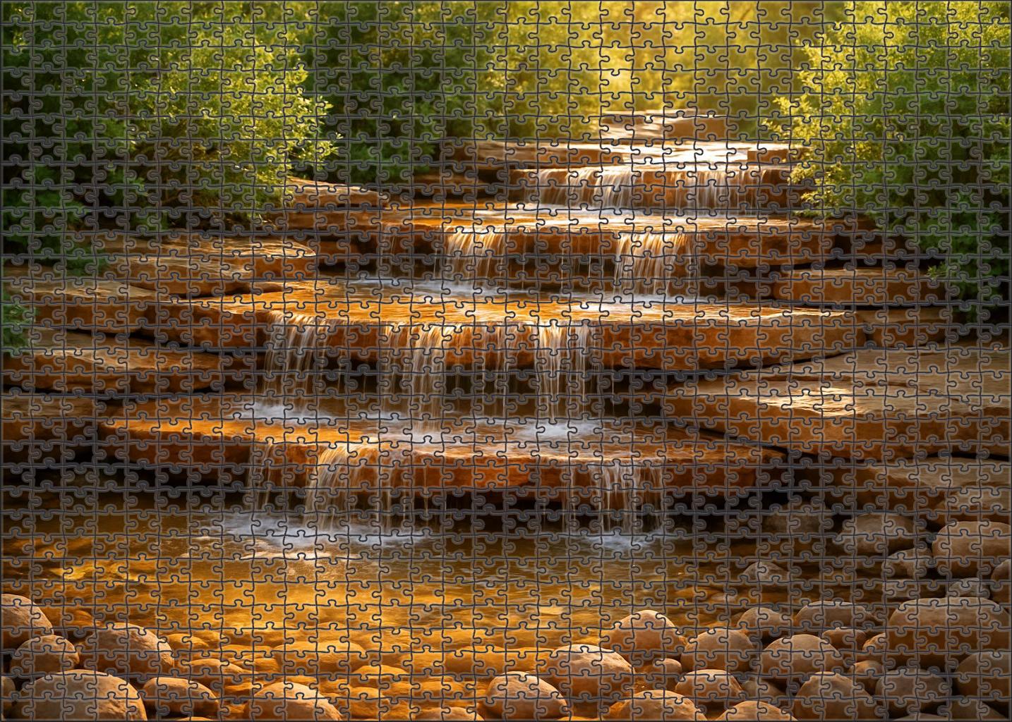 Veil Of Amber Light 200 Piece Puzzle