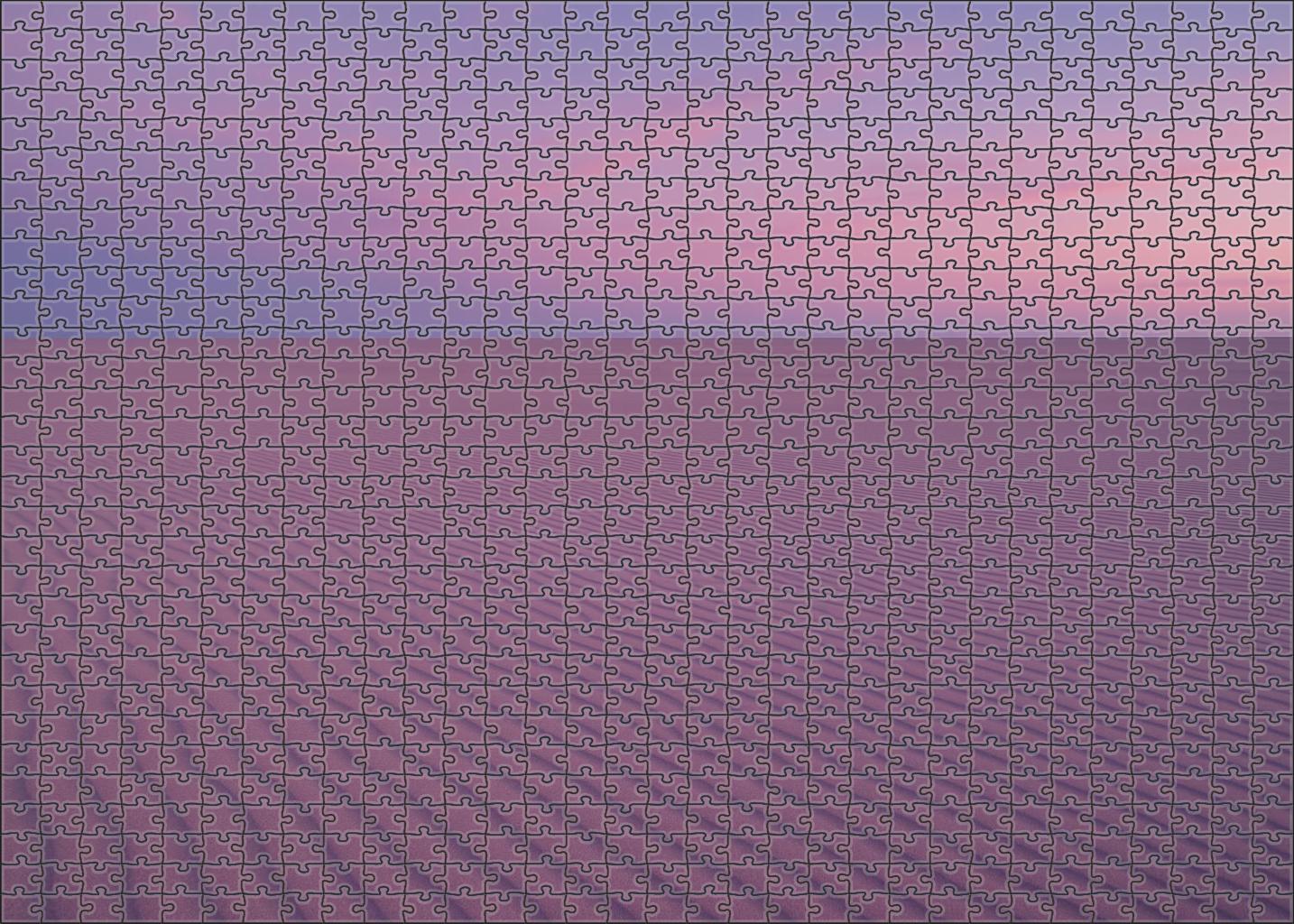 Wind-sculpted Flats Expansive Rippled Sand Plains At Dusk Easy Puzzles