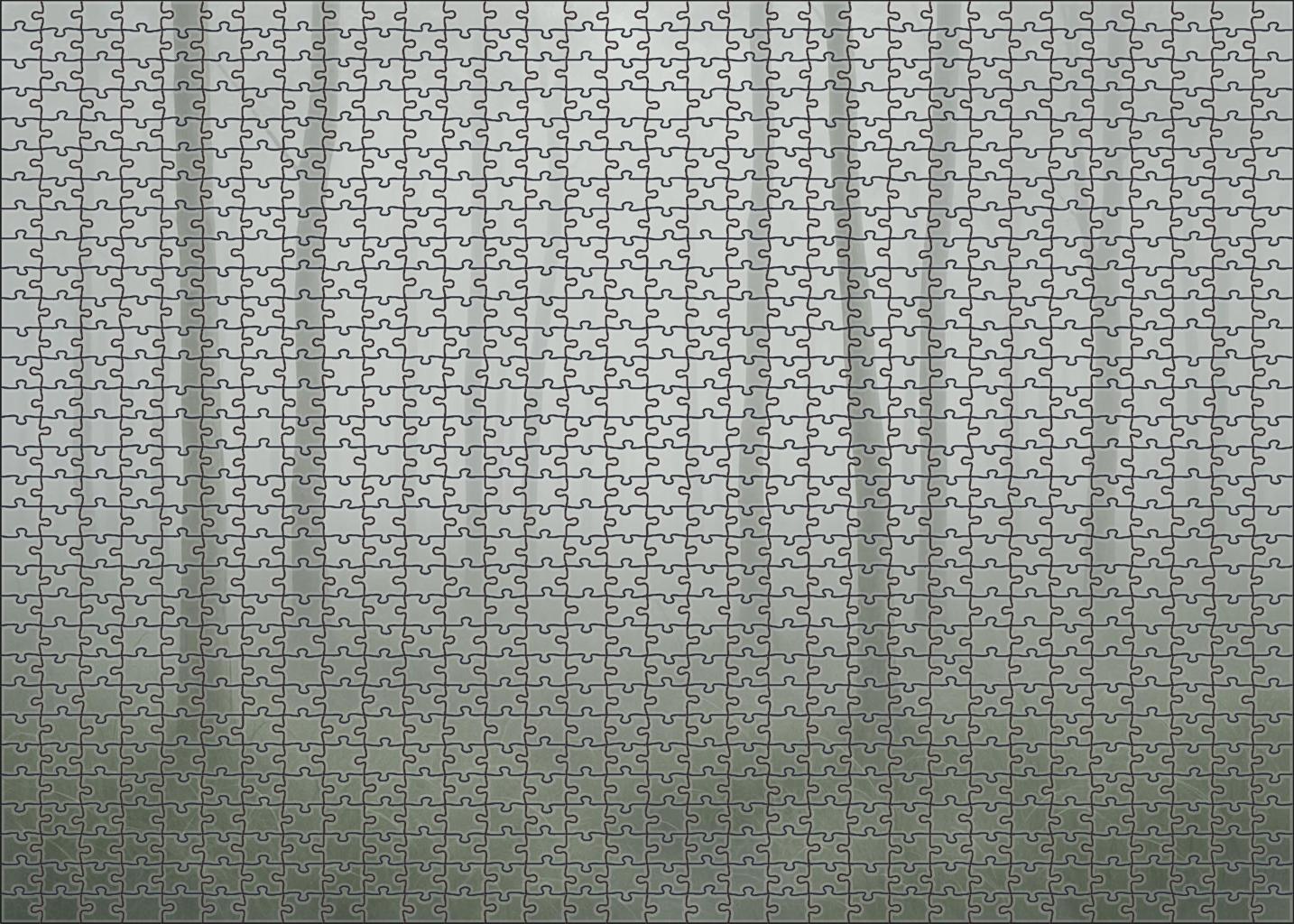 Silver Mist Glade Large Format Puzzle