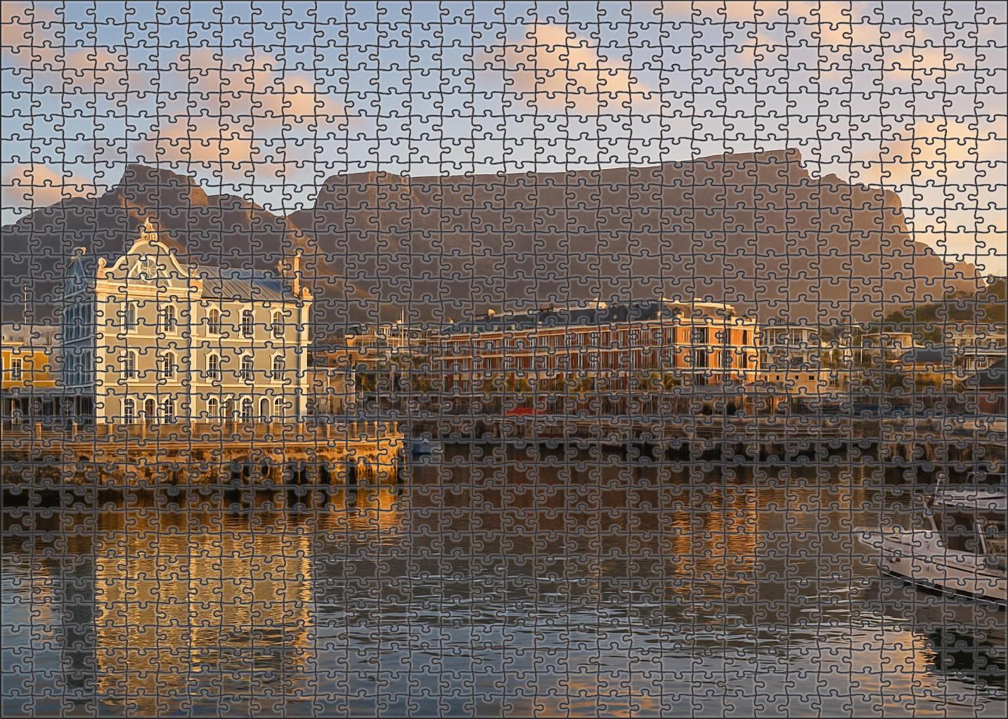 Cape Town Waterfront Skyline Praised For Its Dramatic Backdrop And Waterfront Integration 200 Piece Puzzle