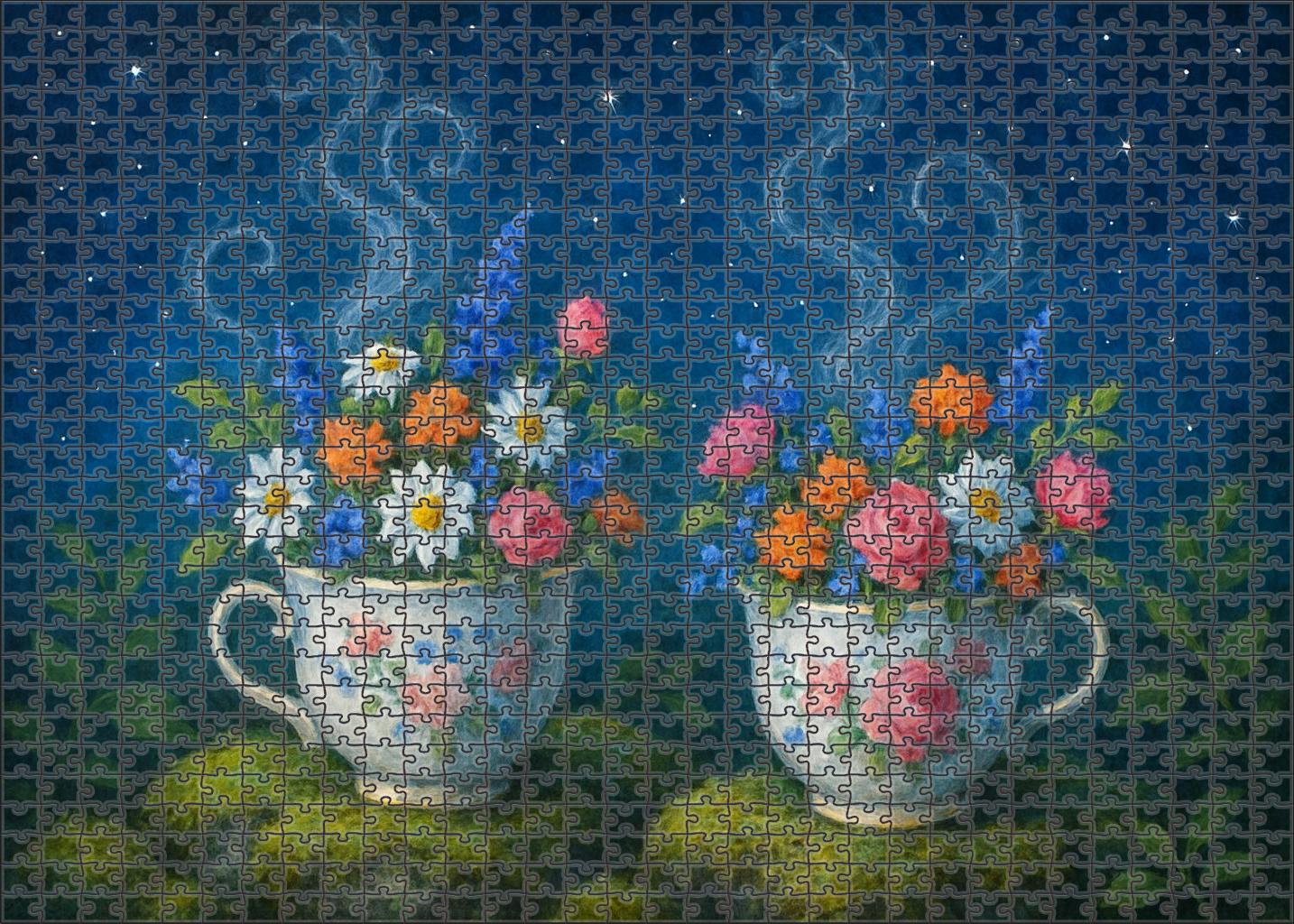 Midnight Tea Garden Mini Puzzle