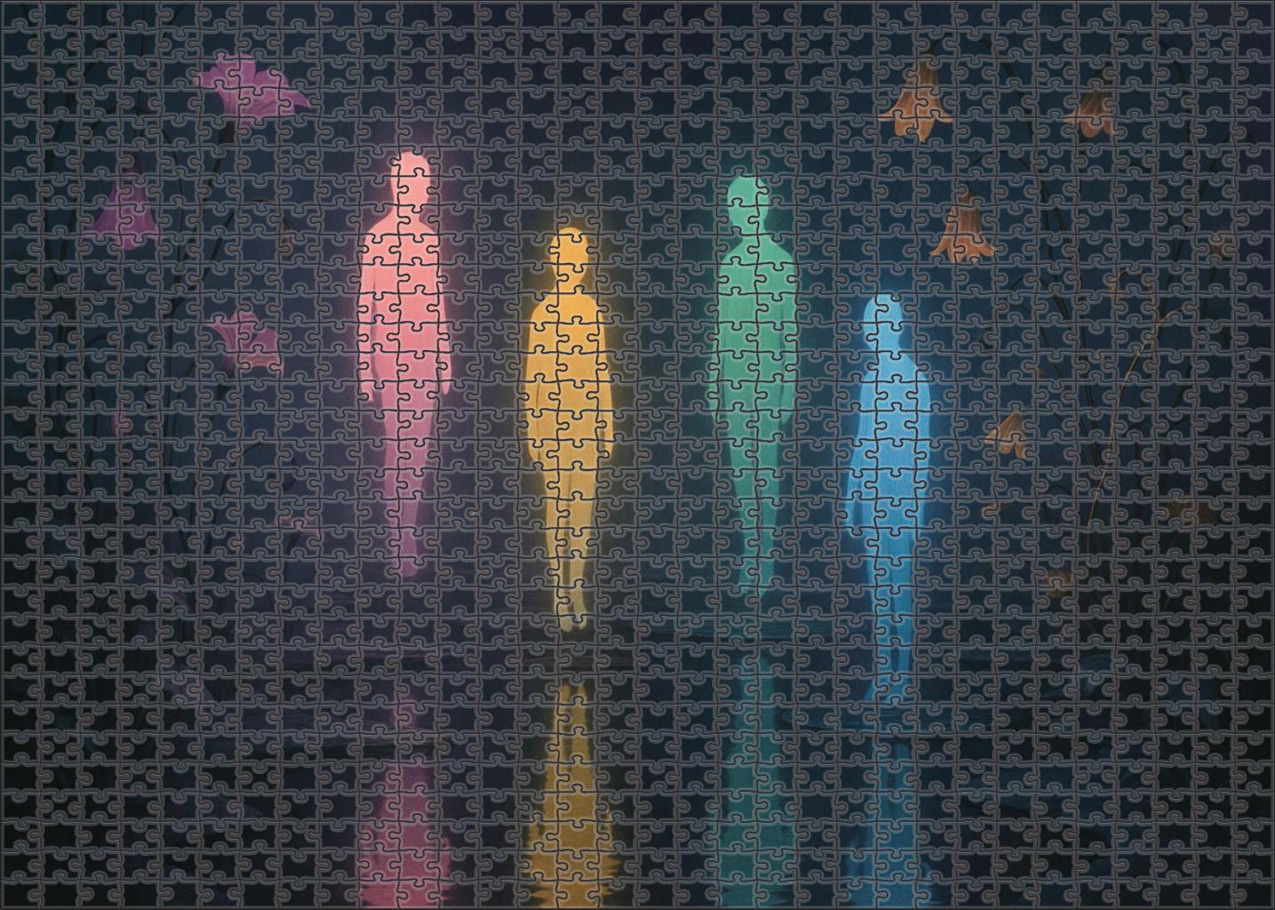 Garden Of Floating Echoes Reflections Hovering Above Still Pools Puzzle Fun