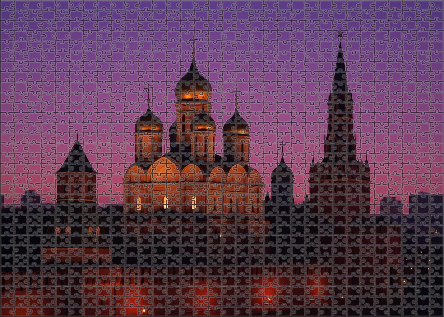 The Kremlin Located In Moscow Russia Recognized By 6945 Globally As A Symbol Of Russian Political Power 1000 Piece Puzzle