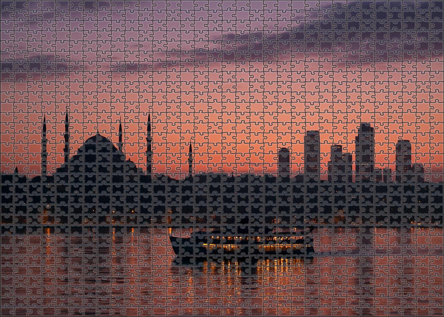 Istanbul Bosphorus Skyline A Historic Crossroad Of Continents 100 Piece Puzzle