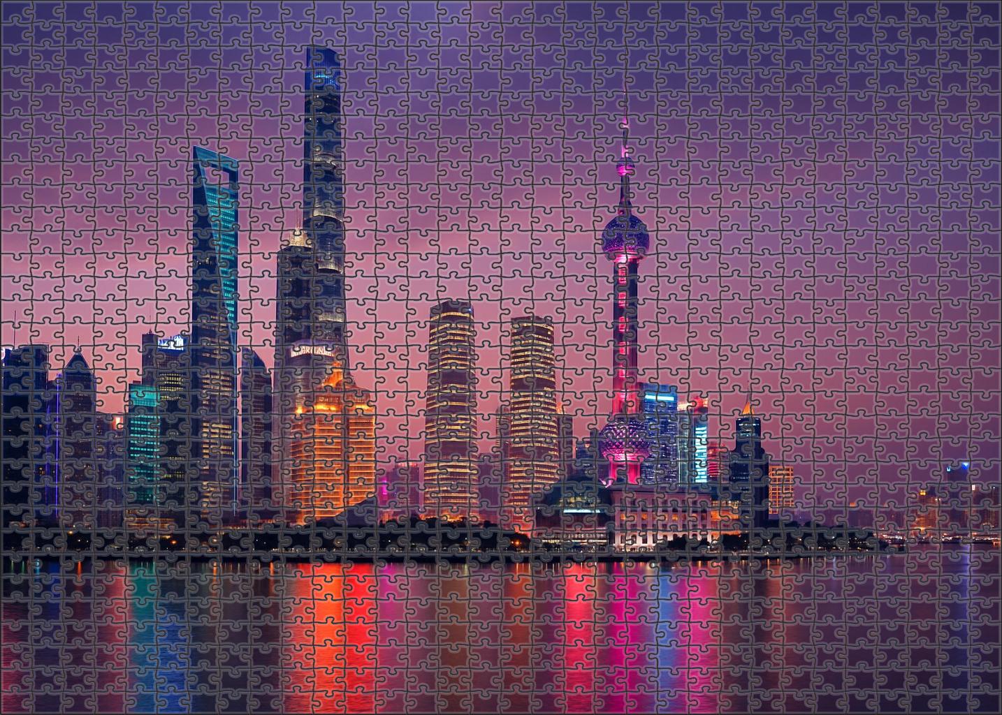 Shanghai Pudong Skyline Asia's Rising Financial Powerhouse 100 Piece Puzzle