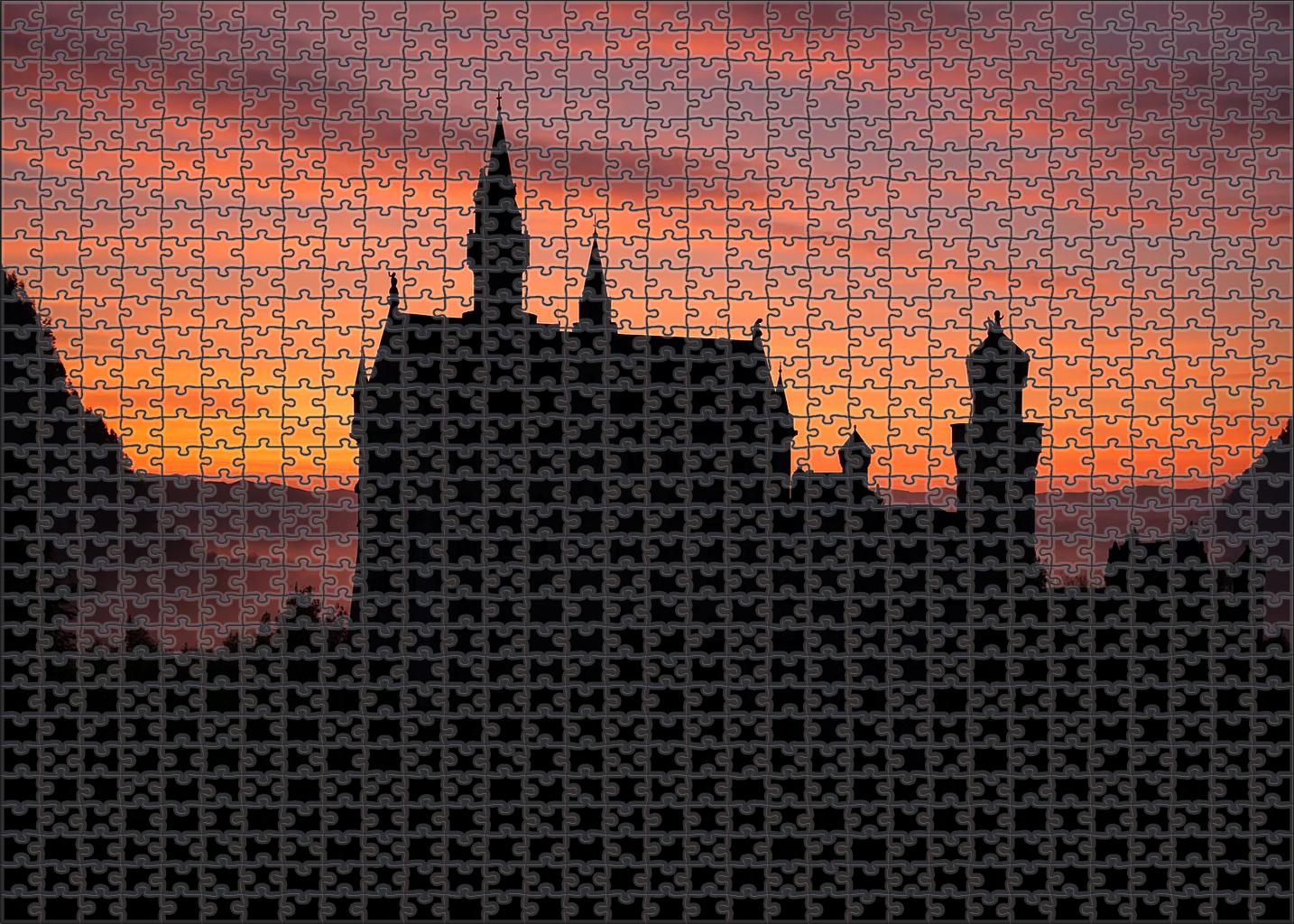Neuschwanstein Castle Nestled In Bavaria Germany Recognized By 7456 Globally For Its Fairy-tale Beauty And Romantic Architecture Easy Puzzles