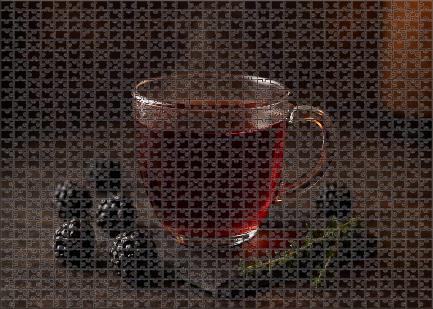 Berry Twilight Black Large Format Puzzle