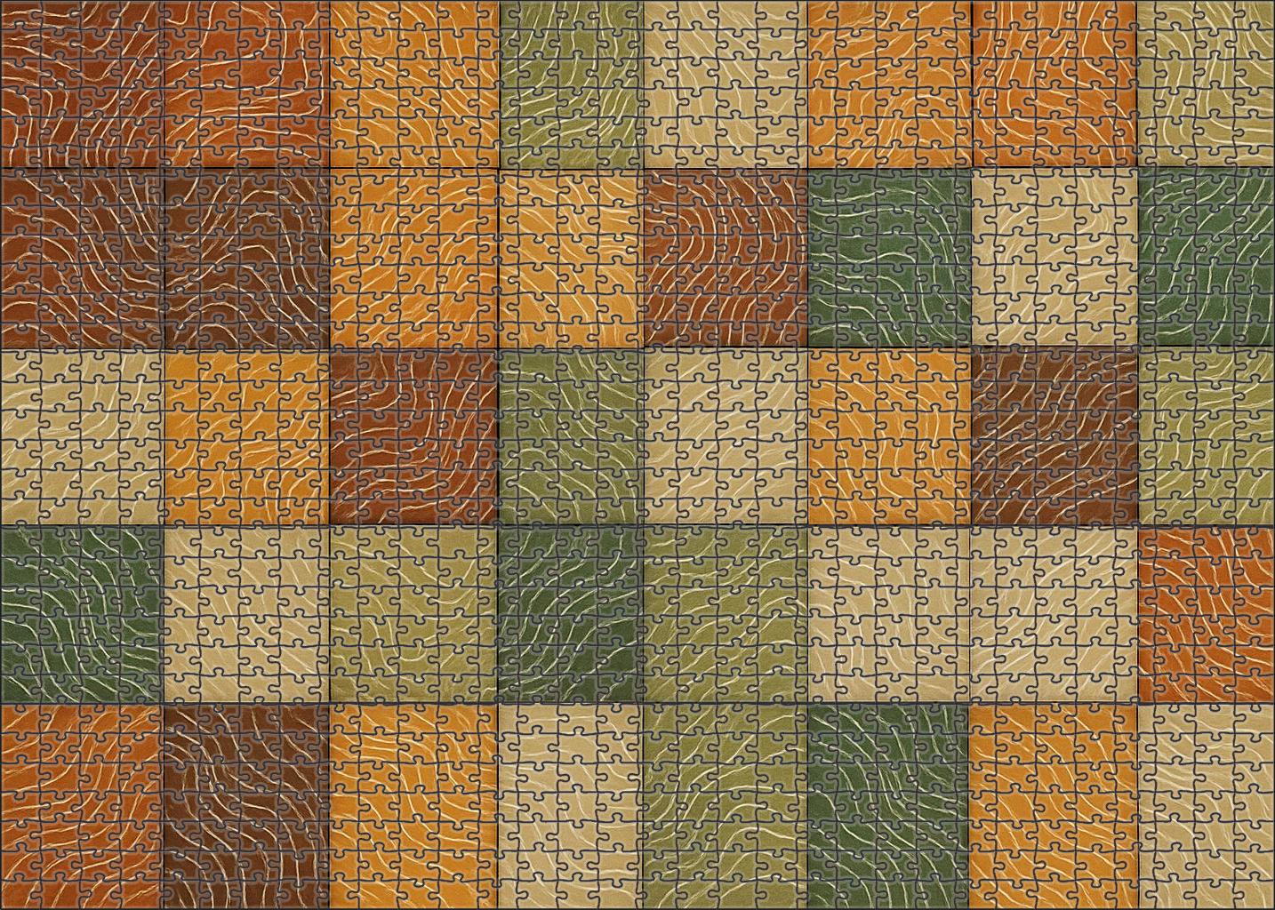 Topographic Isoline Mosaic Map Challenging Puzzles