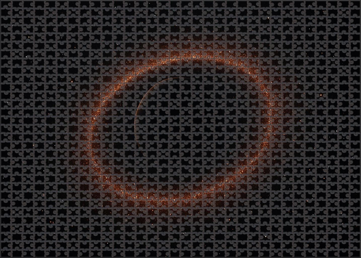 Copper Dust Ring Puzzle For Adults