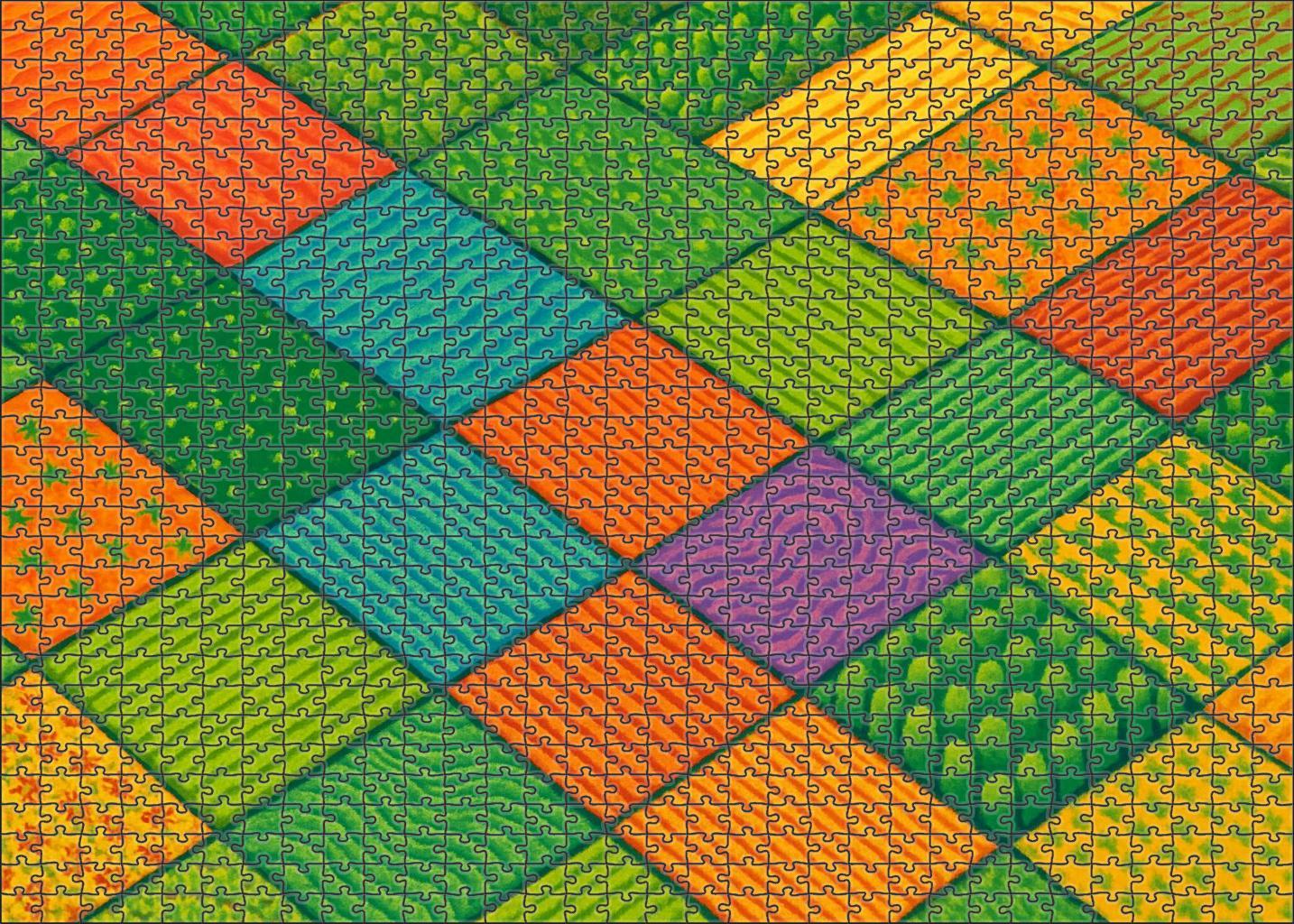Agricultural Crop Pattern Mosaic 500 Piece Puzzle