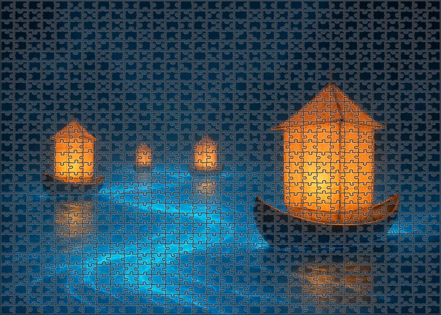 The Lantern Ship Voyage Premium Puzzle Pieces