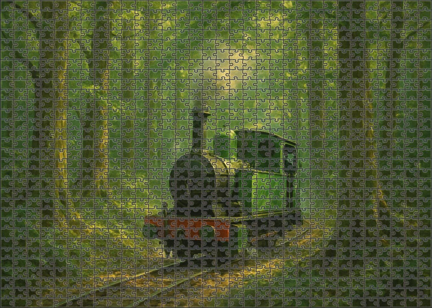 Verdant Forest Narrow Gauge Puzzle For Adults