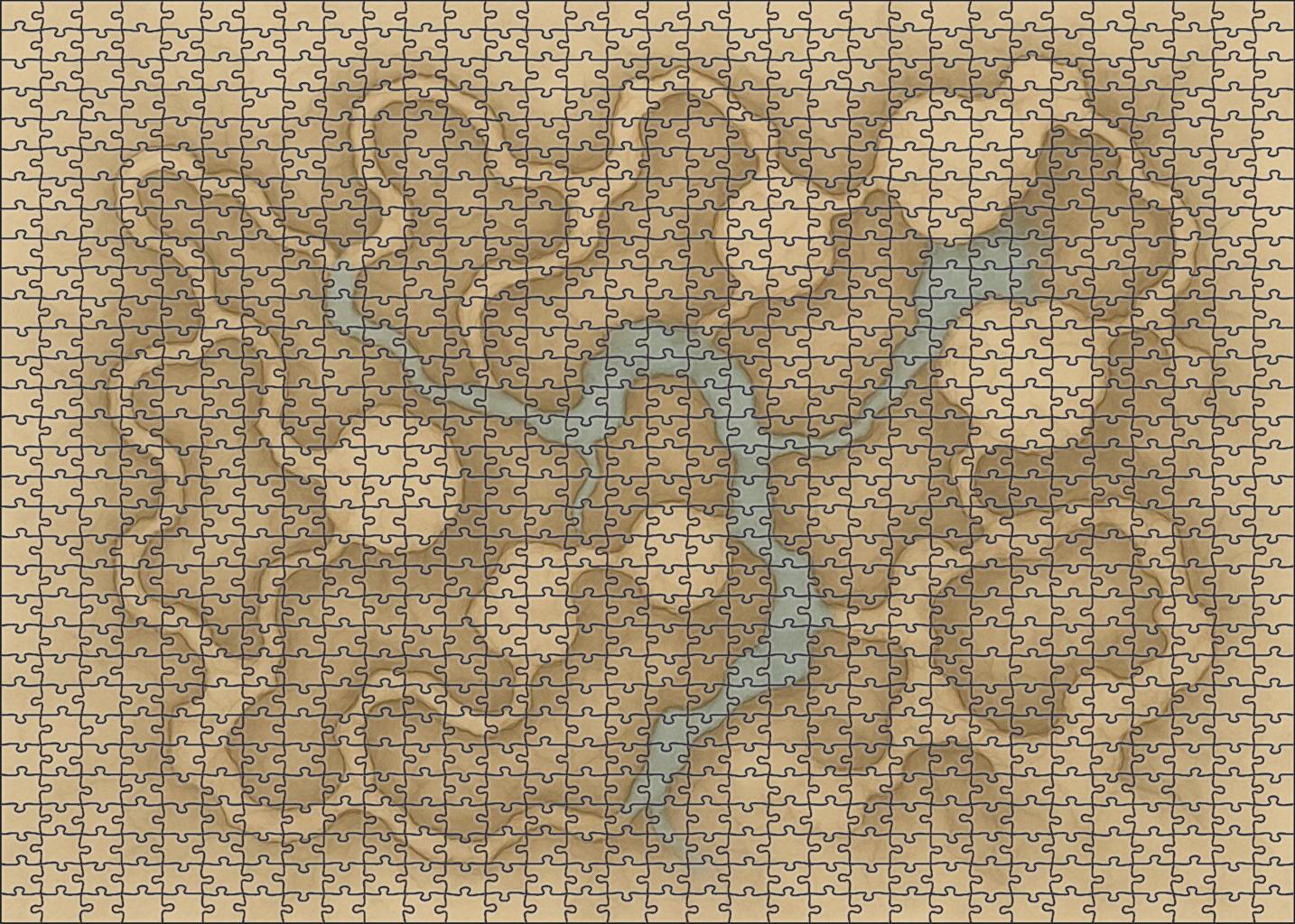 Subterranean Cavern Networks 500 Piece Puzzle