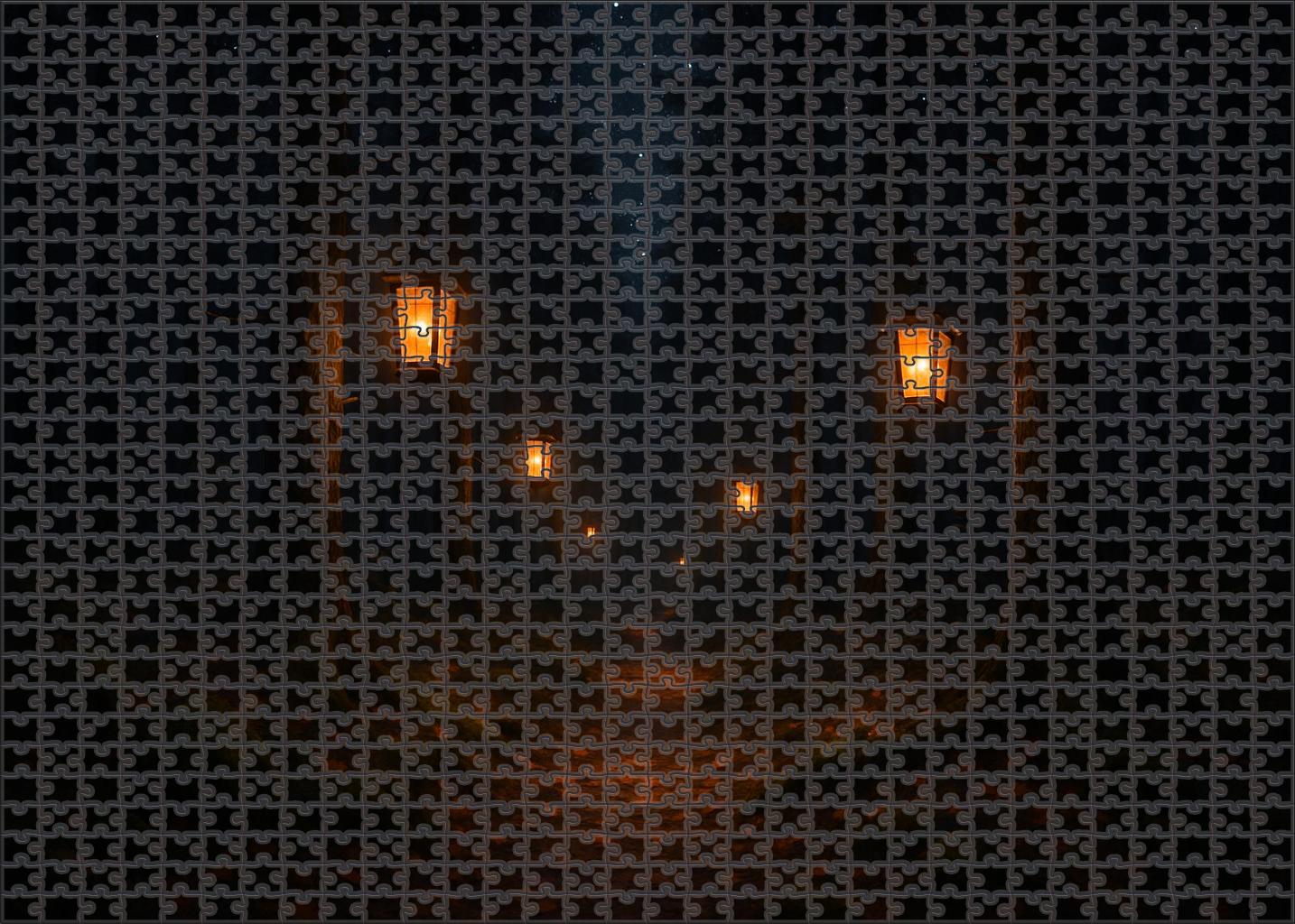 Midnight Lantern Walk Unique Puzzle Design