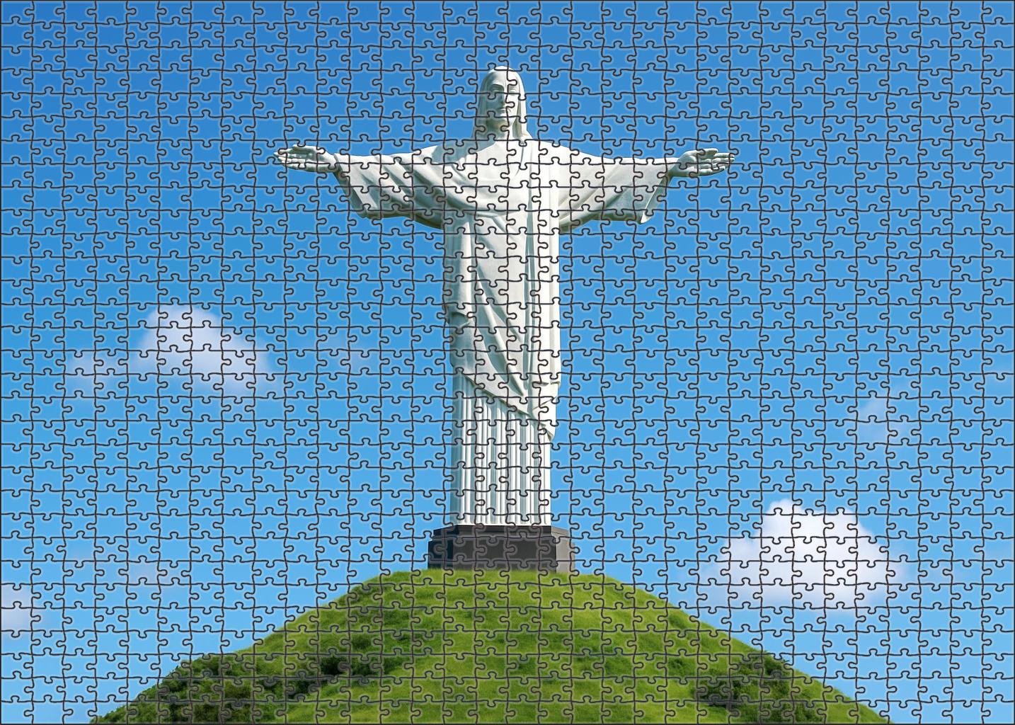 Christ The King Statue Overlooking Wiebodzin Poland Recognized By 6200 Worldwide As One Of The Tallest Statues Of Jesus Unique Puzzle Design