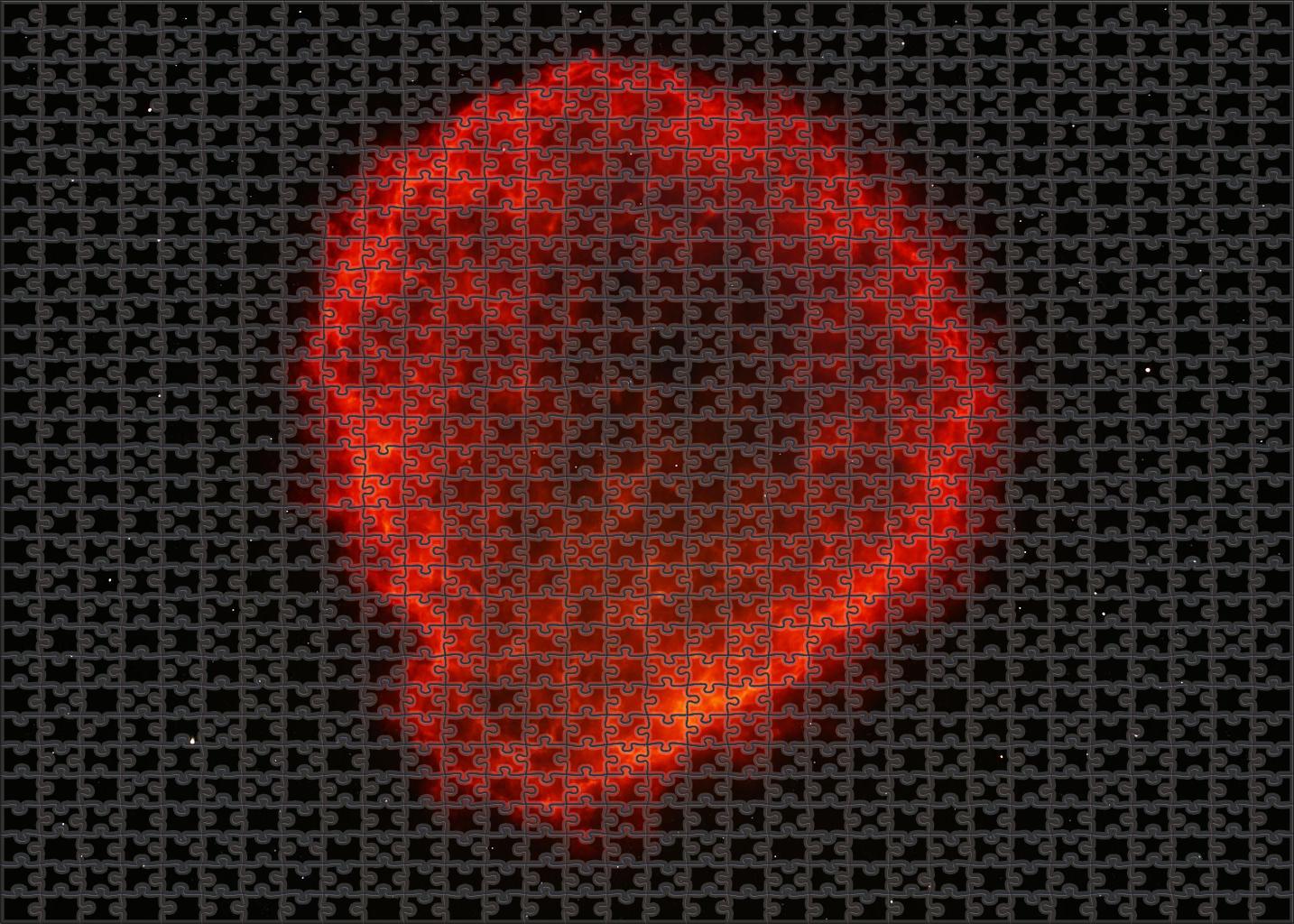 Crimson Nova Remnant Large Format Puzzle
