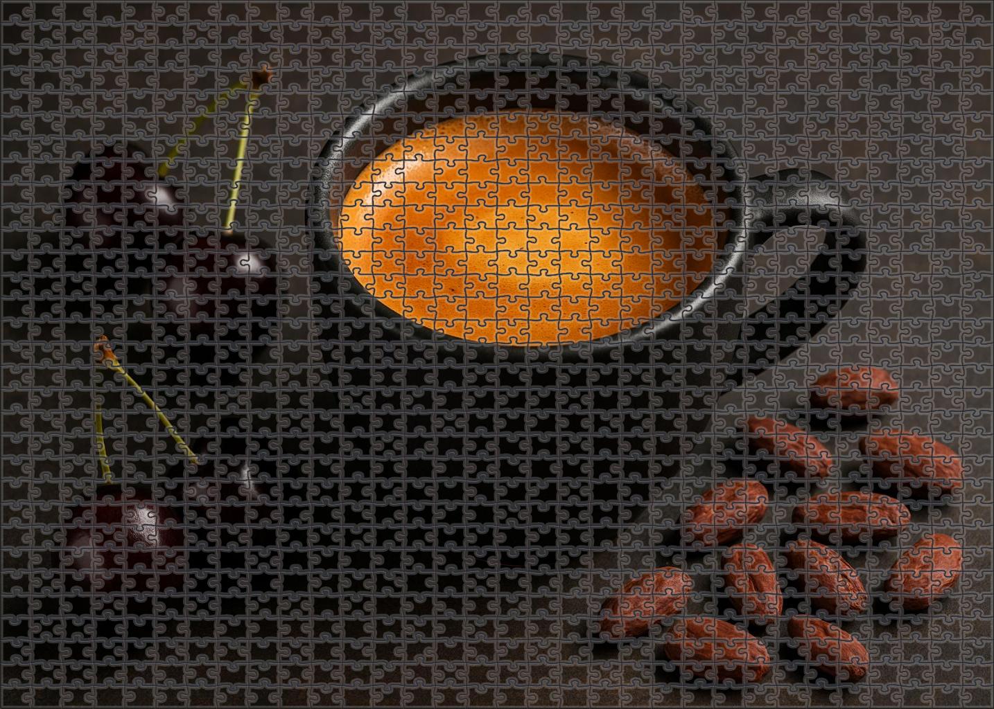 Moonlit Velvet Deep Espresso Blend With Dark Cherry And Cocoa Notes 50 Piece Puzzle