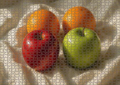 Still Life With Apples And Oranges Mini Puzzle
