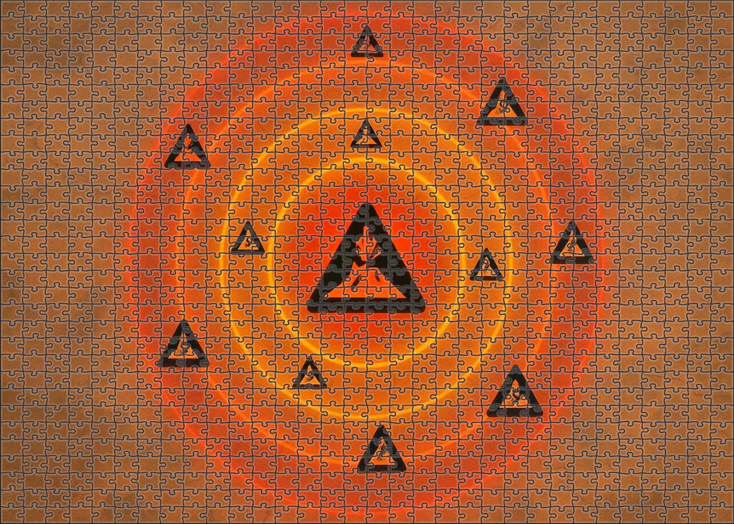 Volcanic Activity Risk Zone Map 300 Piece Puzzle