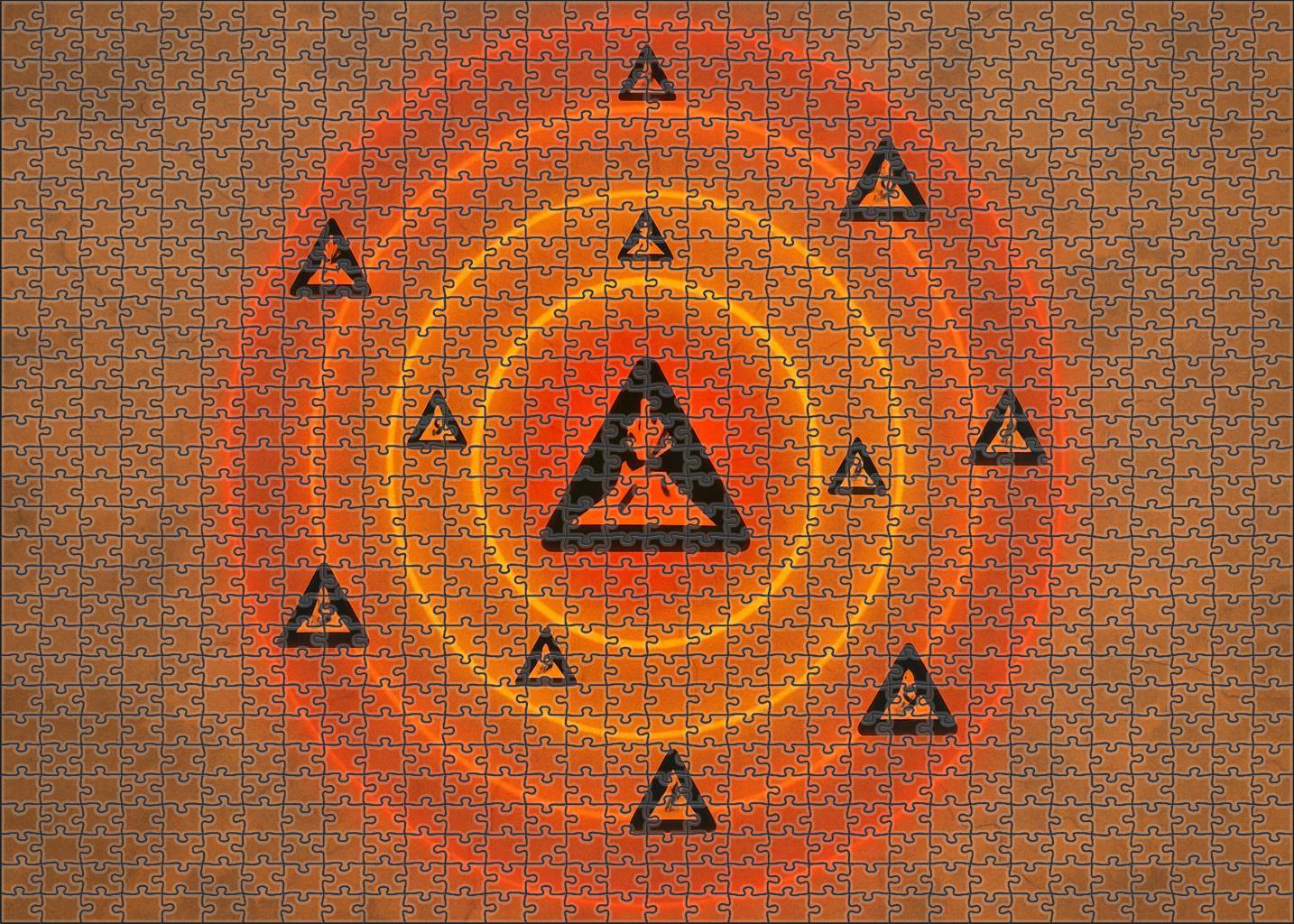 Volcanic Activity Risk Zone Map 300 Piece Puzzle