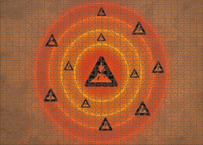 Volcanic Activity Risk Zone Map 300 Piece Puzzle